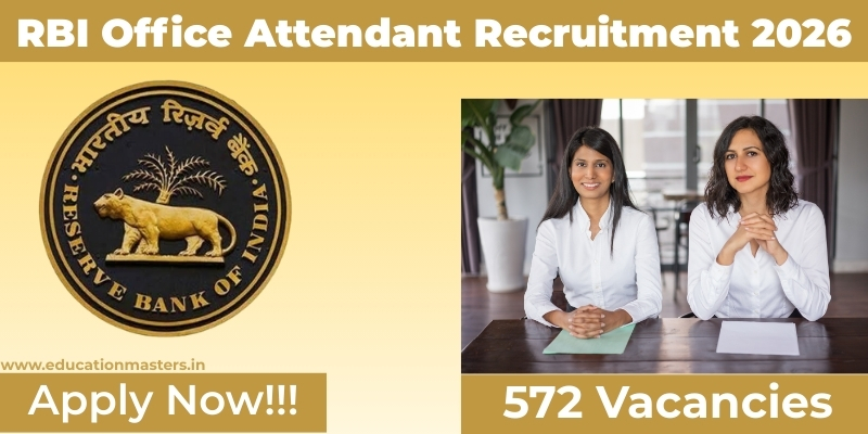 RBI Office Attendant Recruitment